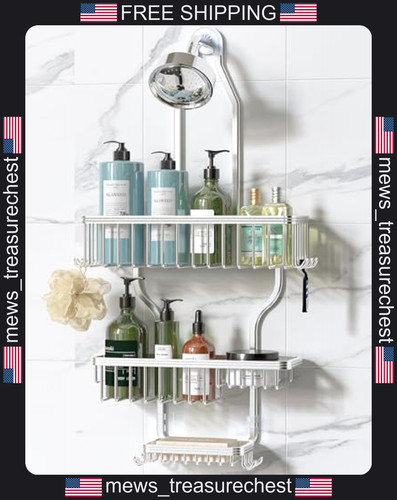 Aluminum shower caddy hanging - shower,