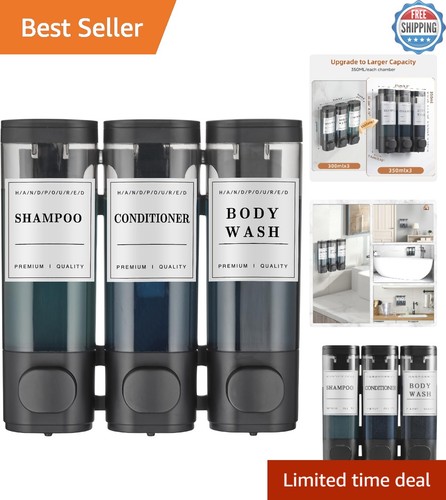 Black shower dispenser - black, with